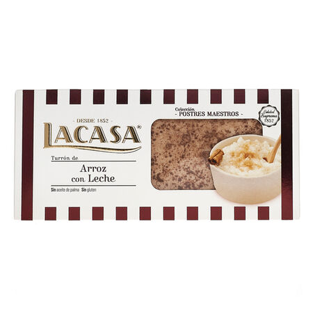 Turrón arroz-leche calidad suprema sin gluten Lacasa 225g