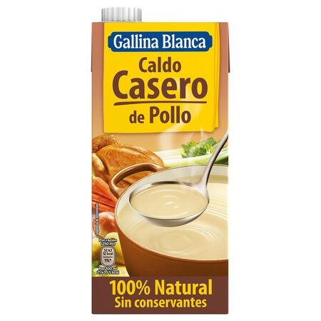 Caldo casero Gallina Blanca 1l pollo 100% natural