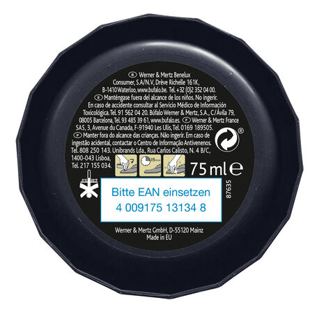 Betún para calzado lata Búfalo 75ml Negro