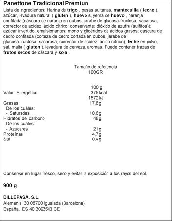 Panettone classico Santagelo 900g