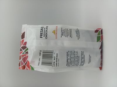 Fresa ba&ntilde;ada en chocolate La Fortaleza 190g