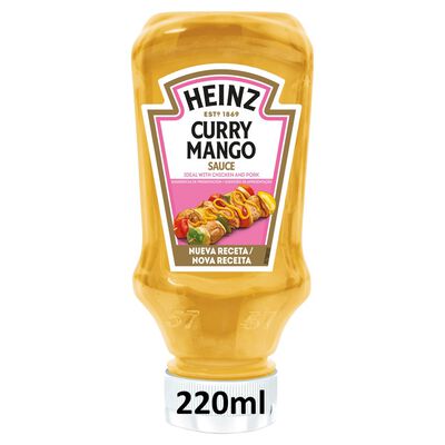 Salsa con curry y mango Heinz 220ml