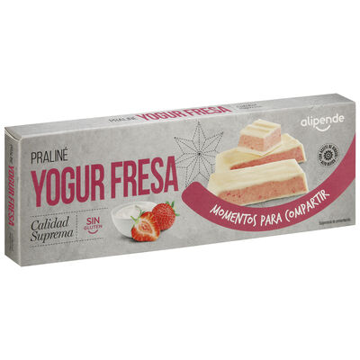 Pralin&eacute; de yogur y fresa Alipende 150g
