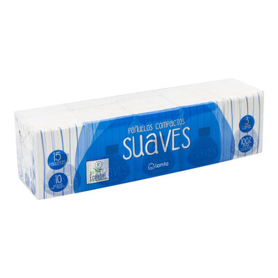 Pañuelos compactos Lanta 15 uds suave