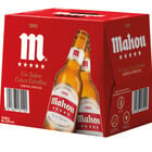 Cerveza rubia especial Mahou 5 Estrellas pack 12 botellas 25cl