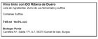 Vino tinto D.O Ribera del Duero Portia 75cl