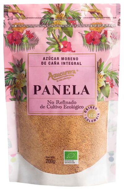 Panela ca&ntilde;a integral origen colombia eco Azucarera 200g