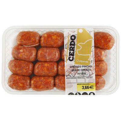 Chorizo pincho dulce Alipende 300g aproximadamente