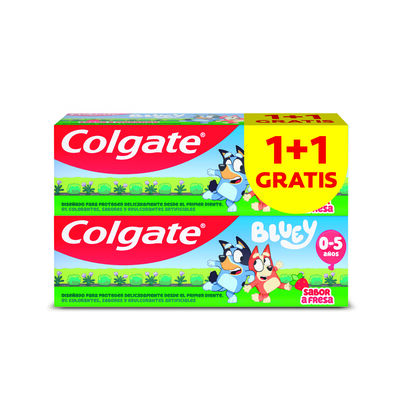 Pasta de dientes con fl&uacute;or para ni&ntilde;os Colgate Kids Bluey 0-5 a&ntilde;os