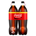 Refresco cola Coca-Cola botella 2l pack 2 zero az&uacute;car
