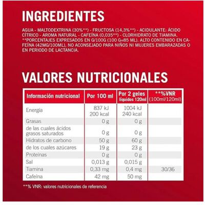 Gel l&iacute;quido energ&eacute;tico Enervit de 60 ml sabor citrus