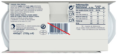 Yogur estilo griego Oikos pack 4 fresa