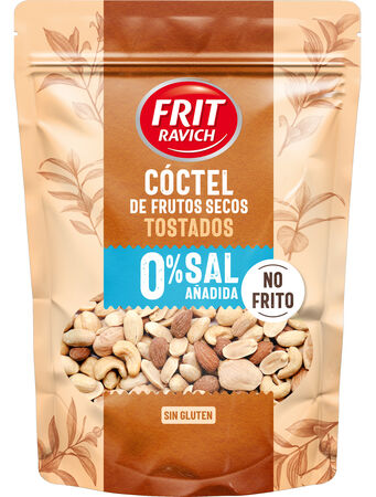 Cóctel de frutos secos tostados 0% sal añadida Frit Ravich 110g