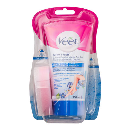 Crema depilatoria de ducha Veet 150ml para piel sensible