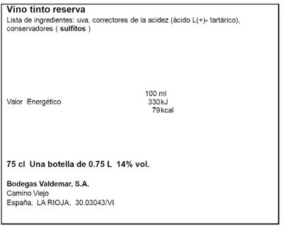 Vino tinto D.O Rioja reserva Conde Valdemar 75cl