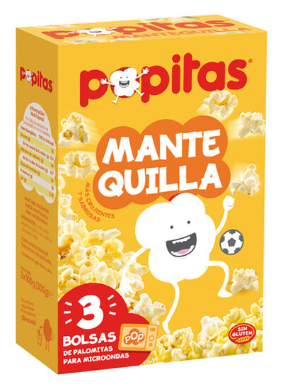 Palomitas Para Microondas Sin Gluten Popitas Pack 3 Con Mantequilla