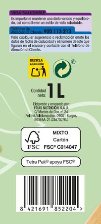 Bebida De Soja Calcio Alipende 1 litro