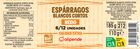 Esp&aacute;rragos blancos extra cortos sin gluten Alipende 110g
