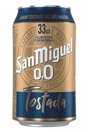 Cerveza sin alcohol San Miguel 00 Tostada 33cl
