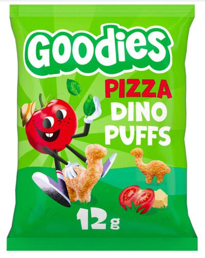 Snack puff dino goodies sabor pizza Goodies 12g