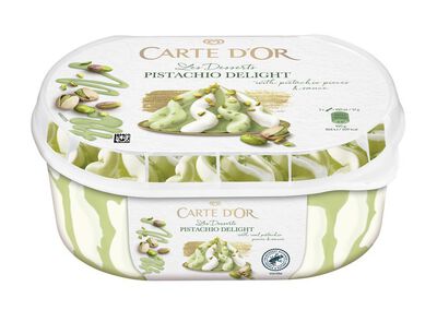 Helado pistacho delight de Carte d'Or con una capacidad de 825 ml