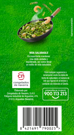 Salteado Alipende Ajete, rigueros y gamba 450g