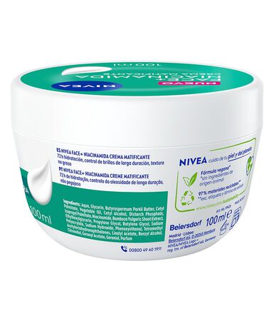 Crema facial matificante niacinamida Nivea 100ml
