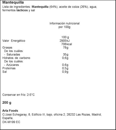Mantequilla Lurpak 200g con sal