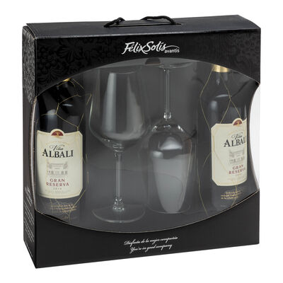 Estuche dos botellas vino tinto DO Valdepeñas Viña Albali Gran Reserva
