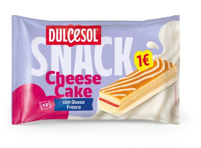Cheesecake con queso fresco Dulcesol 3 unid 114 g