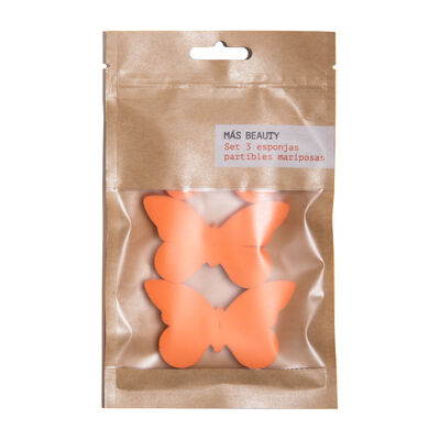 Set esponjas partibles Mas Beauty 3 unidades Mariposa