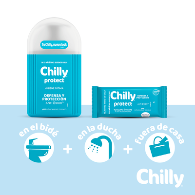 Jabon &iacute;ntimo Chilly 250ml protect f&oacute;rmula activa