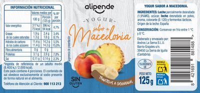 Yogur pack 4 macedonia Alipende