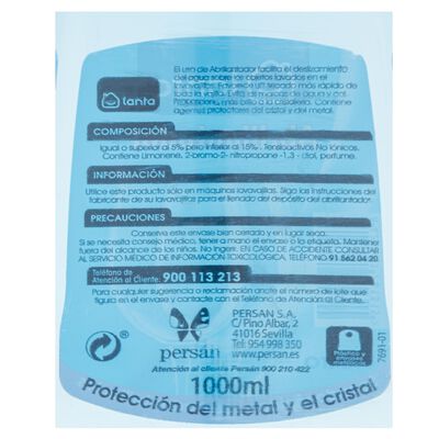 Abrillantador para lavavajillas Lanta botella 1l