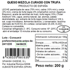 Queso mezcla curado La Leyenda 210 gr trufado