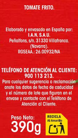 Tomate frito aceite oliva extra Alipende 390g