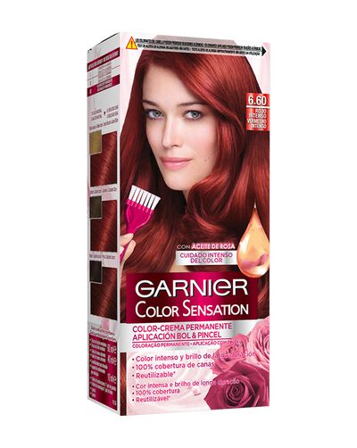 Tinte para el cabello Color Sensation rojo intenso 6.60 Garnier