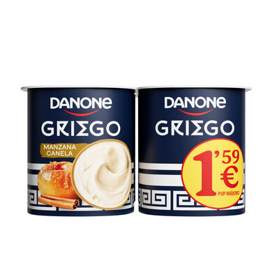 Yogur Griego Danone Pack 4 Manzana Y Canela