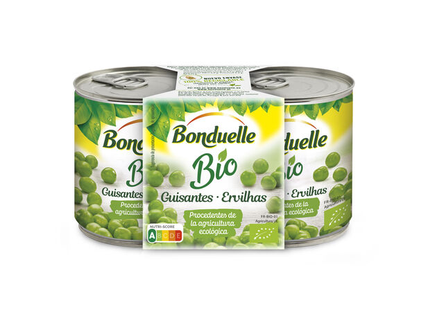 Guisantes ecologicos sin azucar Bonduelle pack 2
