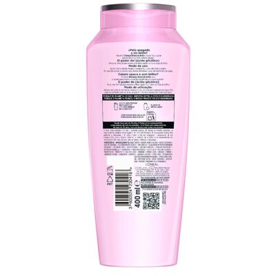 Champ&uacute; con efecto brillo y f&oacute;rmula con glycolic Gloss Boost Elvive 400 ml