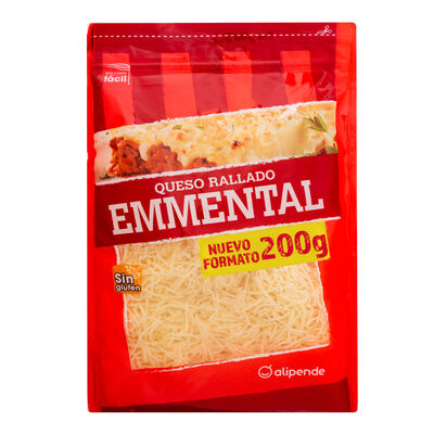 Queso emmental rallado Alipende 200g