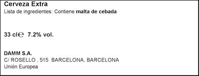 Cerveza rubia Voll Damm botella 33cl