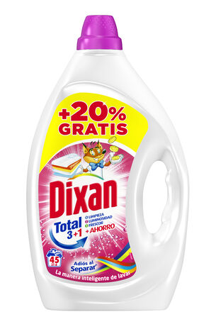 Detergente líquido Dixan 37+8lavados adiós separar