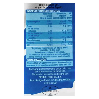 Leche Alipende Botella 1.5 litros entera