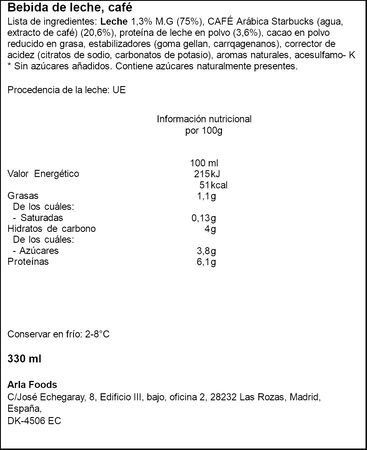 Starbucks Protein Chocolate Mocha 330ml