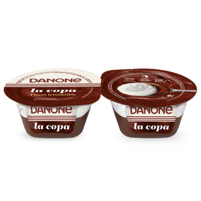 Copa de chocolate y nata Danone pack 2