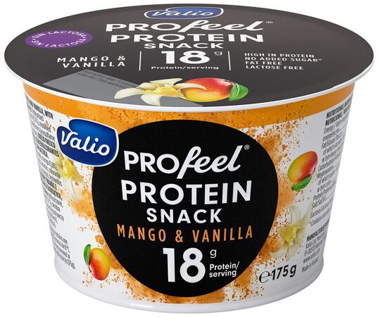 Queso sin lactosa quark protein mango y vanilla Valio 175g 
