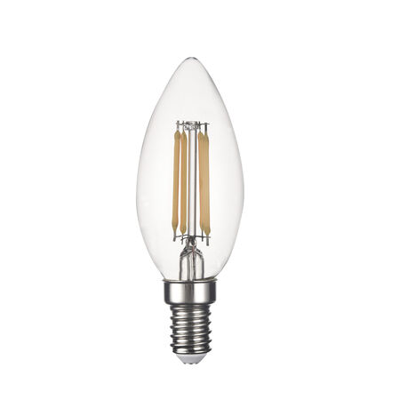 Bombilla Led vela e14 filamento TM c35 6W cálida