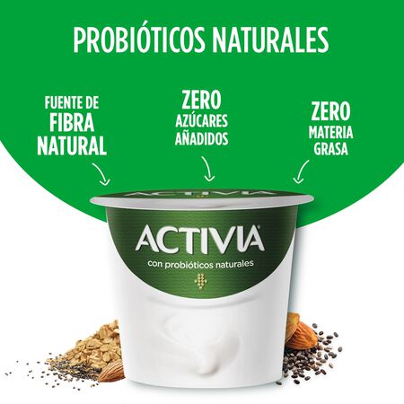 Bífidus probiótico Activia 0% pack 4 chia y almendras