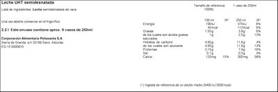 Leche Asturiana 2,2l semidesnatada